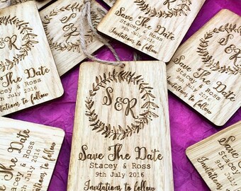 Save the date luggage tag - destination wedding - save the date tags - save the date - save the date fall - save the date invitation 10STD