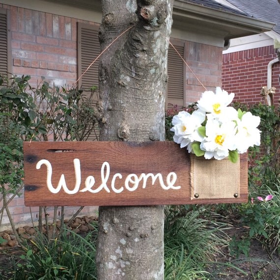 Door Hanging Sign Wire Door Hanger by OutoftheWoodsTX