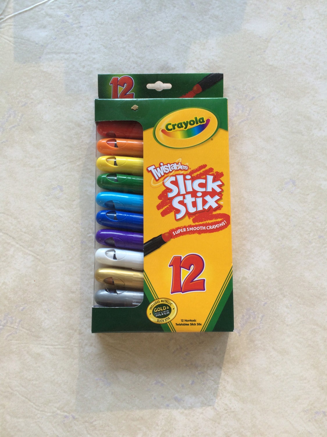 Crayola Slick Stix Twistable Super Smooth Crayons 12/pkg A