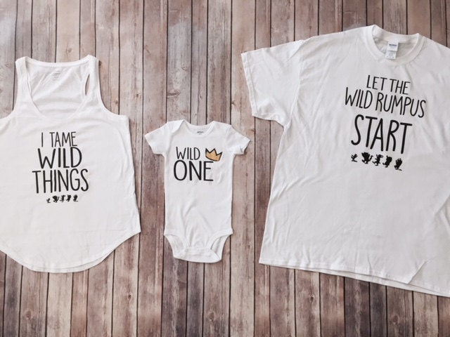 Where the Wild Things are: 3 Shirt Set Mom Dad and by ...
