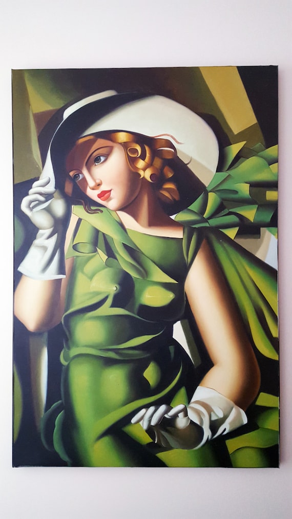 Tamara de Lempicka Young Lady with Gloves 1929 Replica