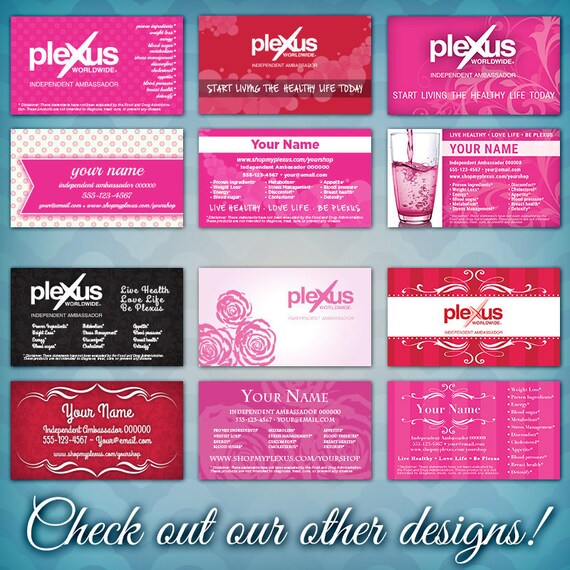 Plexus BUSINESS CARD Design Plexus Ambassador by TizzyGraphix