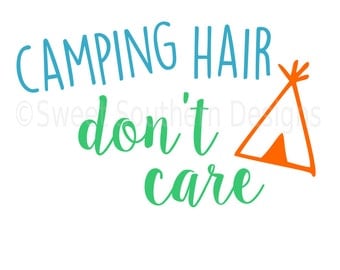 Download Camping hair svg | Etsy