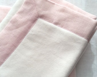 Baby blanket in organic cotton and linen