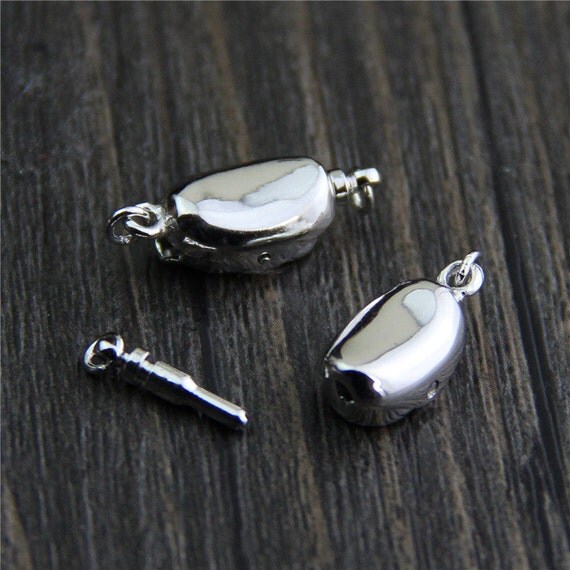 Sterling Silver Box Clasp Box Clasp Connector bracelet
