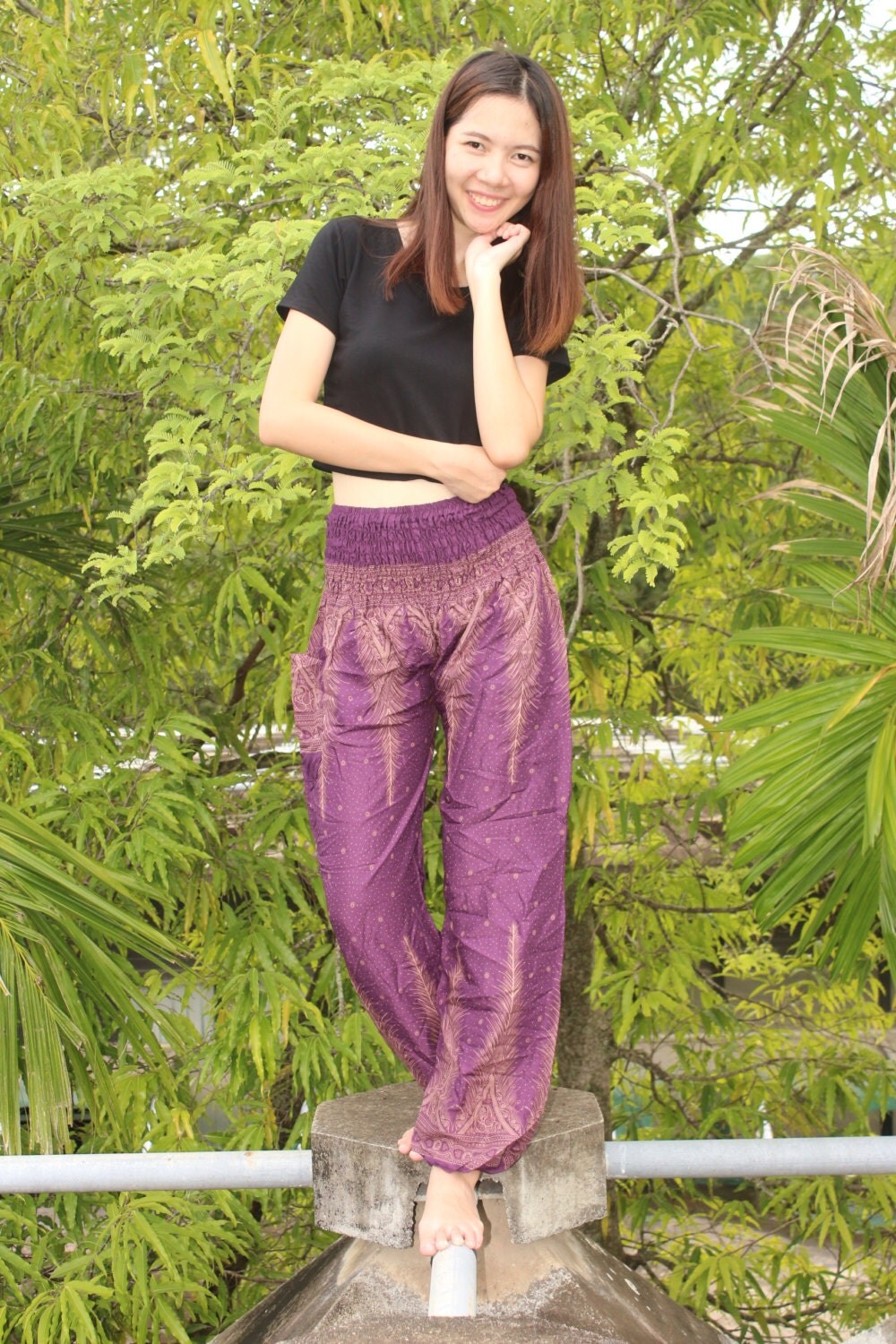 Bohemian Pants Music Festival Pants Harem Pants Hippie Pants
