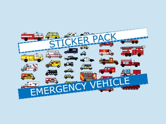 Emergency Vehicle Sticker Pack