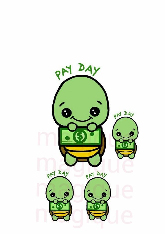 payday stickers payday clipart turtle stickers planner