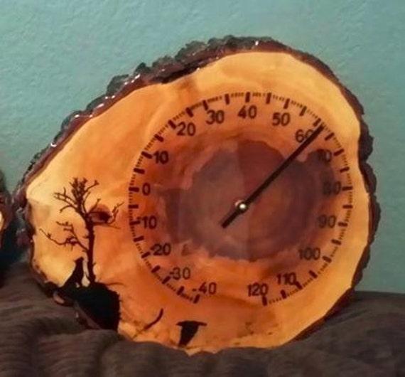 Rustic Outdoor Thermometer by LodgeLife on Etsy