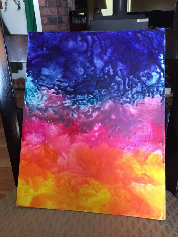 Sunset Inspired Crayon Melt