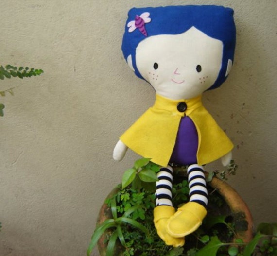 Coraline Fabric Doll Coraline doll Coraline Baby Coraline