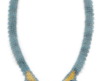 Pattern seed beaded butterfly necklace instructions beading netting stitch necklace beading tutorial beads patterns net lace original design