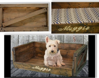Image showcasing Wooden dog crate | Etsy