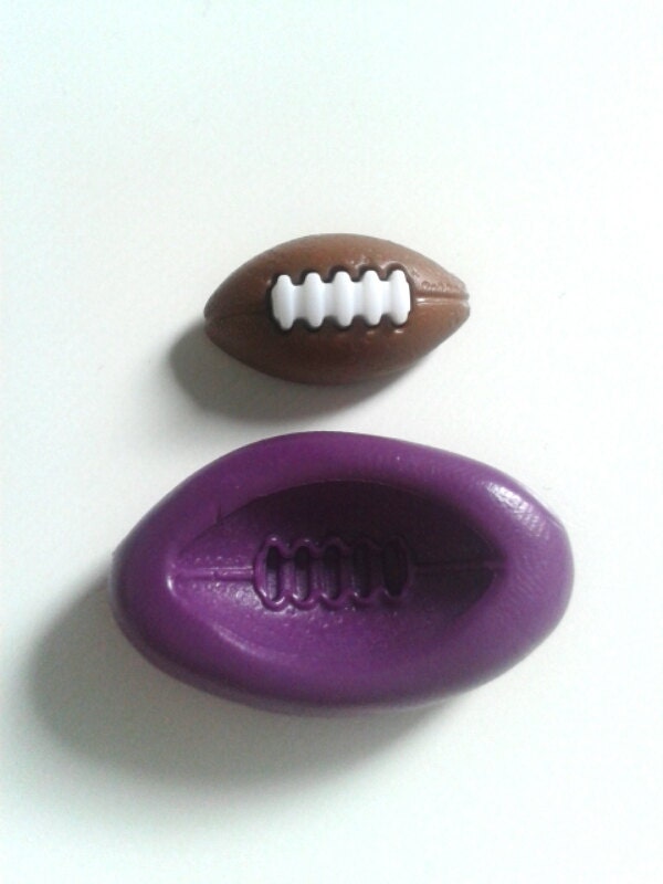 Tiny RUGBY BALL Silicone Mold Mould Cake Decorate Sports