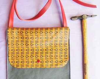 Printed Leather Satchel
