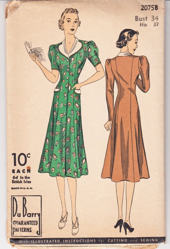 Vintage Sewing Pattern 1930's Ladies Hooverette House