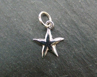 Sterling Silver Starfish Pendant 13mm (CG6162)