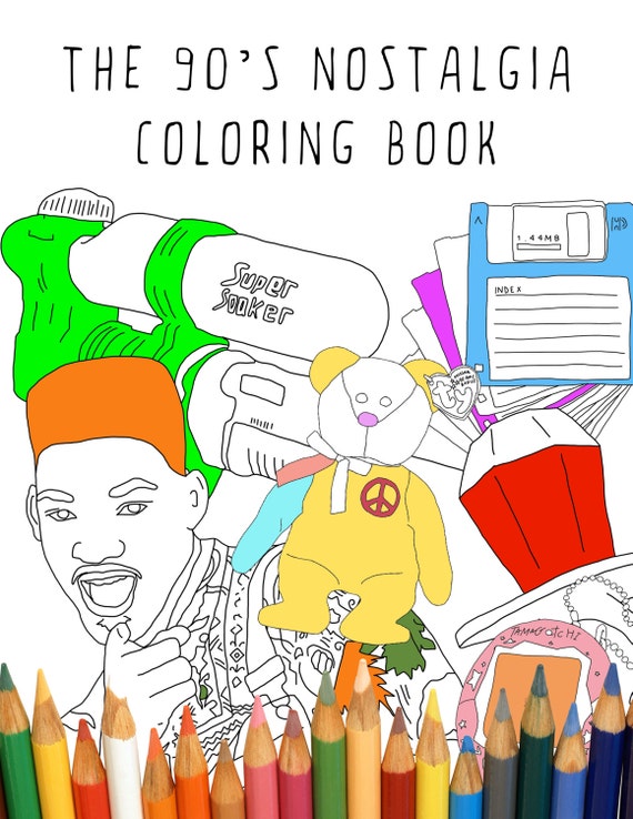 10 Nostalgic Adult 90s Coloring Pages to Revisit Memories