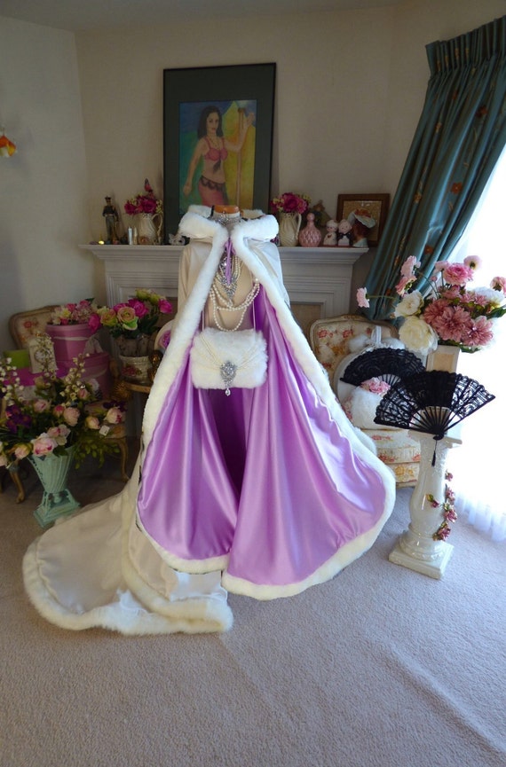 Rapunzel Princess 67 inch Bridal cape by capeandcrown13 on Etsy