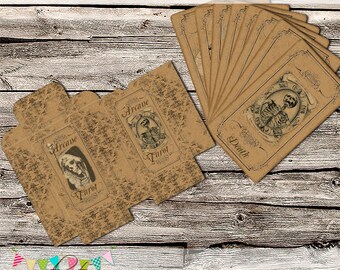 Full Gothic Tarot Card Set - 78 cards - Printable - Instant Download