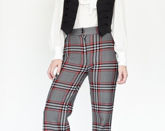 red plaid bottoms