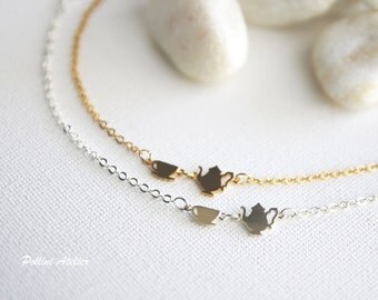Have a Cuppa Bracelet in Silver/ Gold. Teapot and Teacup. Tea Party. Alice in Wonderland. Everyday Wear. Gift For Her (PBL-30)