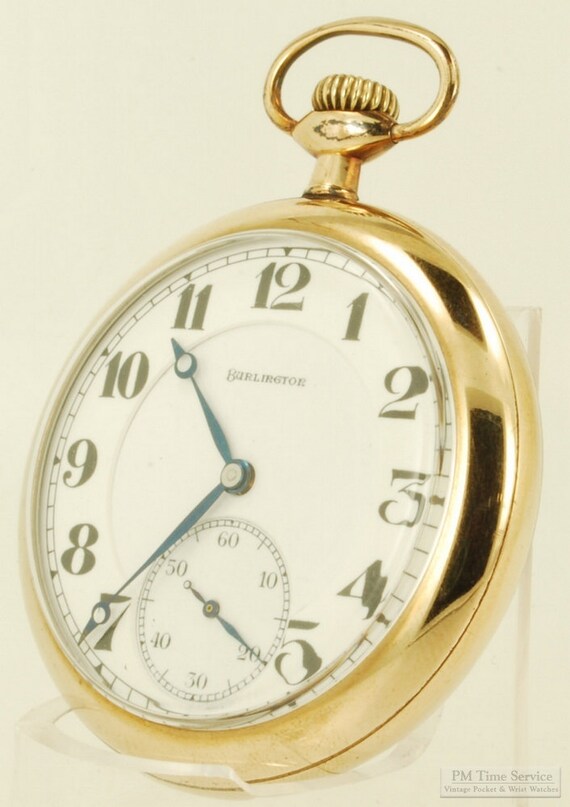 Burlington by Illinois vintage pocket watch 16 Size 21