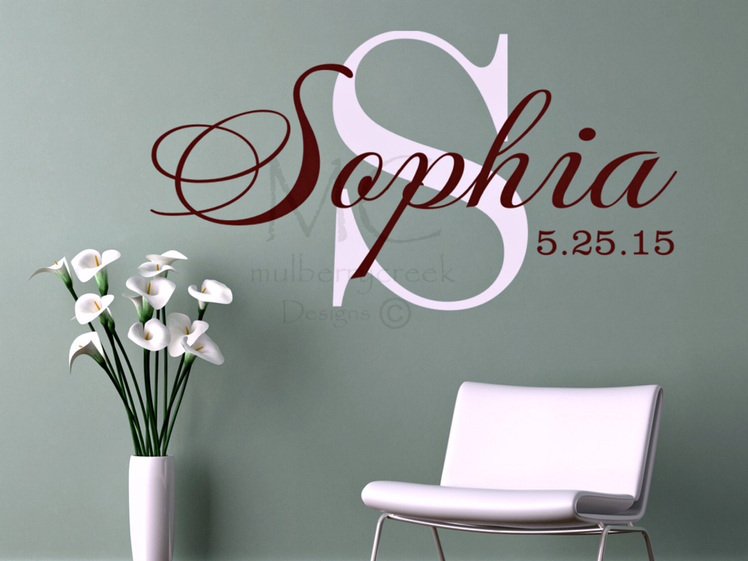 Personalized Vinyl DecalCustom Vinyl NamesWall Vinyl Name