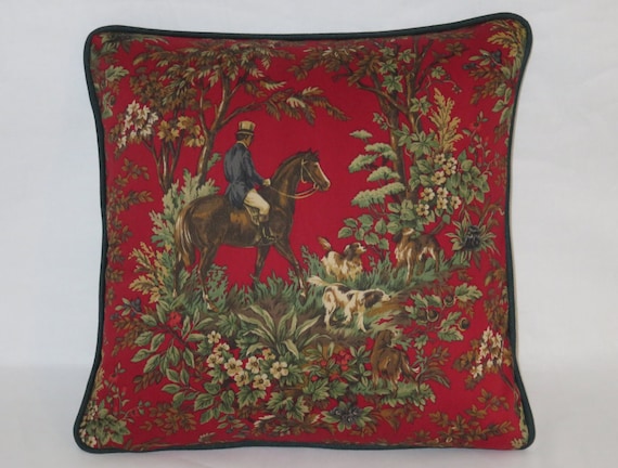 Red Equestrian Pillow 18 Square Ralph Lauren Ainsworth