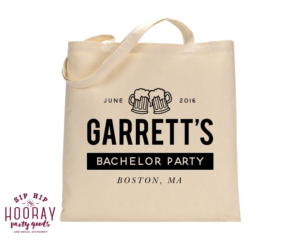 Personalized Tote Bags Bachelor Party Favors Custom Tote