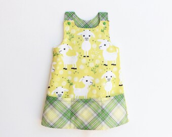 BAA BAA Girl Baby Girl Dress sewing pattern Pdf, Girl Overall Jumper Pinafore pattern, toddler dress, newborn up to 10 years
