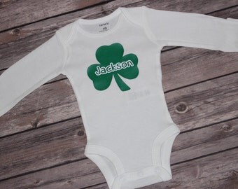 Personalized Shamrock Shirt,Personalized Irish Shirt, Irish Shirt, Shamrock Shirt, Irish Saying, Irish Baby, St. Patricks Day Shirt, Clover