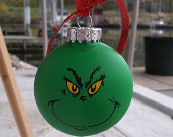 Grinch Ornament- How the Grinch Stole Christmas- Dr Seuss-Christmas-Ornament
