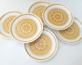 Casablanca Cavalier Ironstone Dessert/Bread Butter Plates - 6