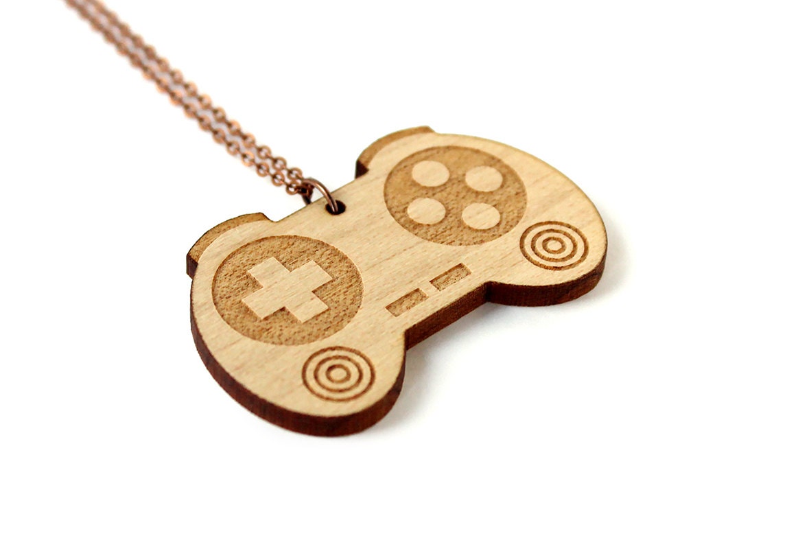 Controller necklace geek pendant video game jewelry