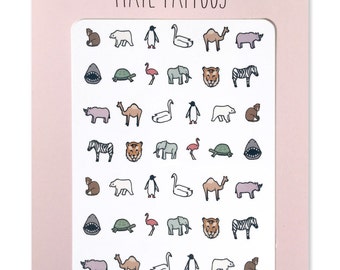 Wild Kingdom Nail Tattoos