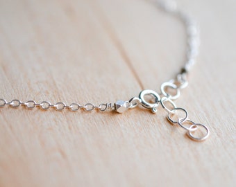 Sterling Silver Chain Necklace // Plain Silver Necklace // Add your Own Charm // Plain Sterling Silver Chain // Choose Your Length