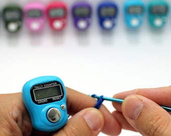 Digital Row Counter - Finger Row Counter - Crochet Knit Counter - Stitch Marker - Finger Digital Tally Counter