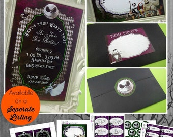 DIY | Nightmare Before Christmas Invitation | Nightmare Before Christmas Printable Invitation | Birthday | Epic Parties by REVO