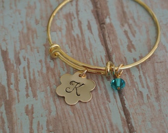 Little Girl Bracelet // flower girl bracelet // child's gold bracelet // Birthstone bracelet // Flower girl gift