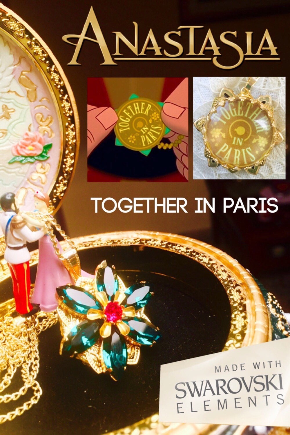 Together in Paris Anastasia Necklace with by ClaimYourself on Etsy