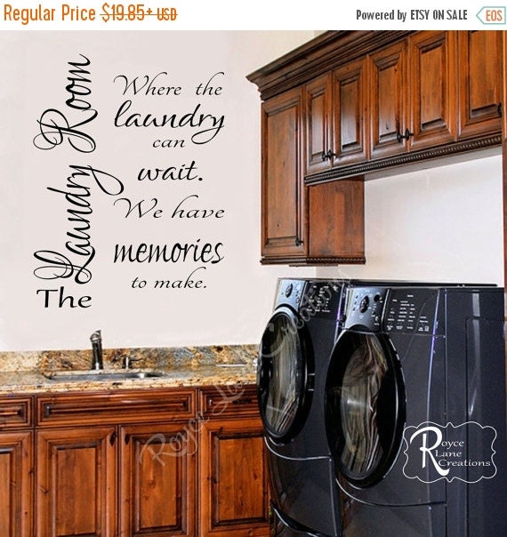  Sale  Laundry  Room  Decal Laundry  Decal 2 by RoyceLaneCreations