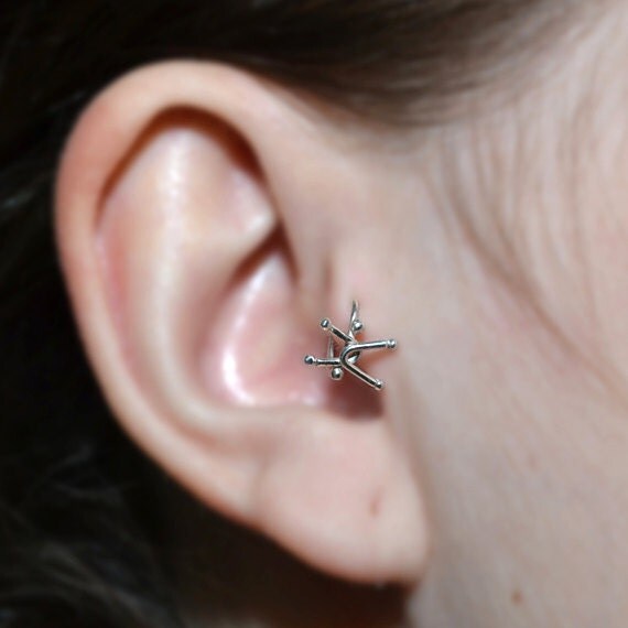 Tragus Earring - Silver Nose Hoop - Rook Jewelry - Cartilage Earring - Tragus Ring - Daith Ring - Helix Hoop - Septum 20g - Nose Piercing