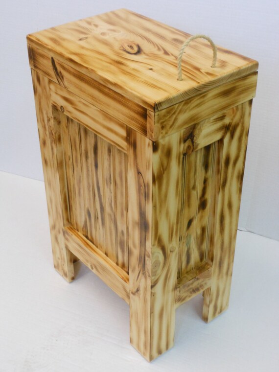 Kitchen Trash Bin Garbage Can Rustic Cabin by