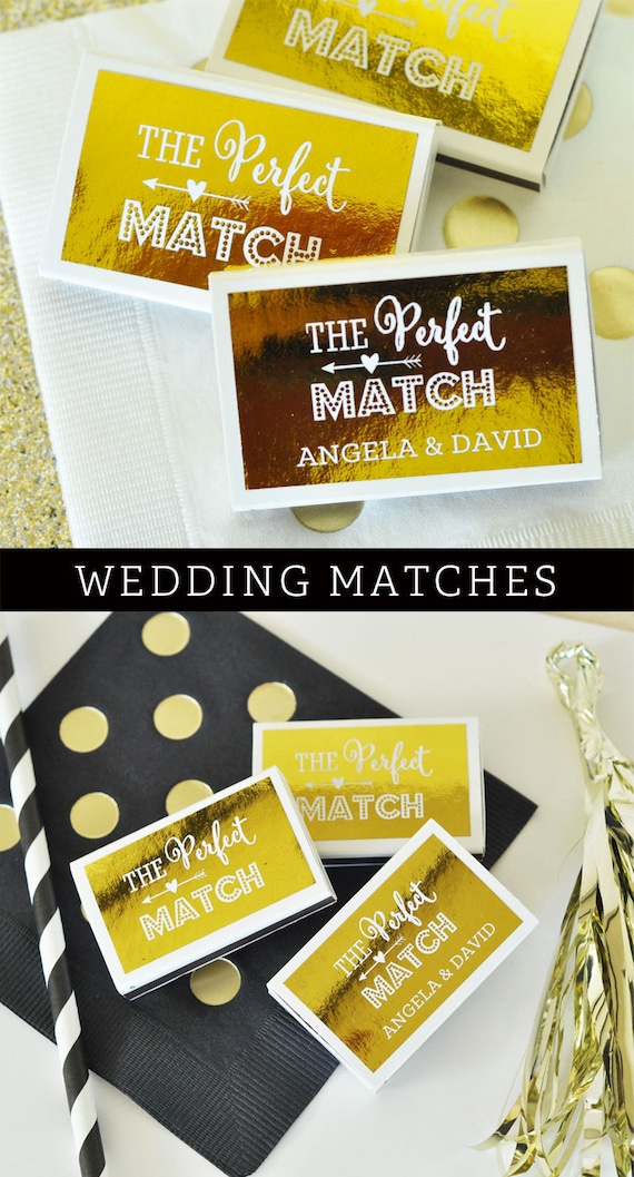 Personalized wedding matchbooks