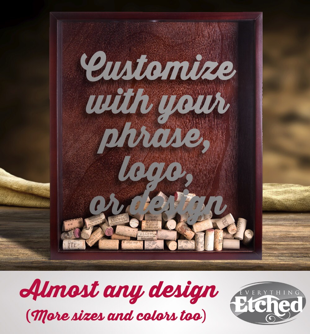 19x22 Customized Etched Wine Cork Holder by EverythingEtchedAZ