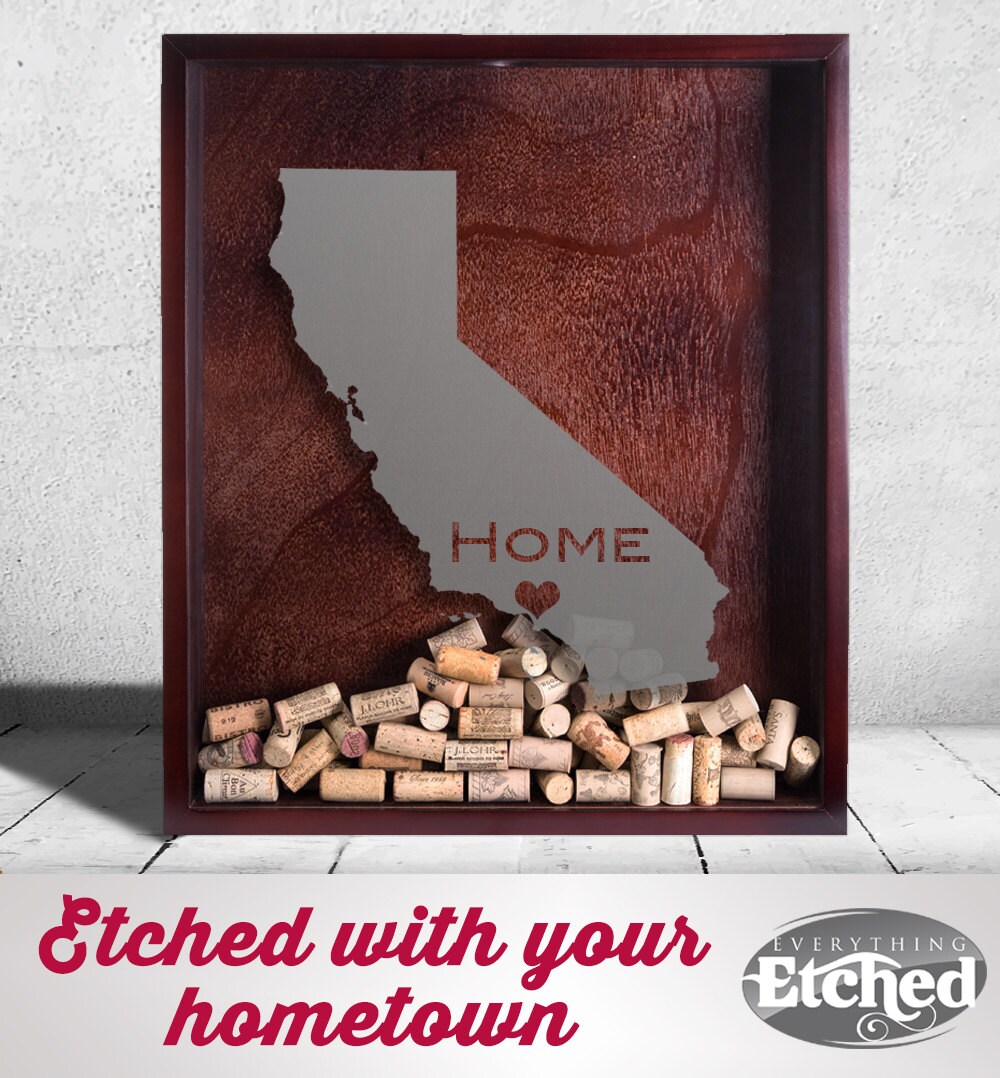 Etched Glass Shadow Box Housewarming Gift by EverythingEtchedAZ