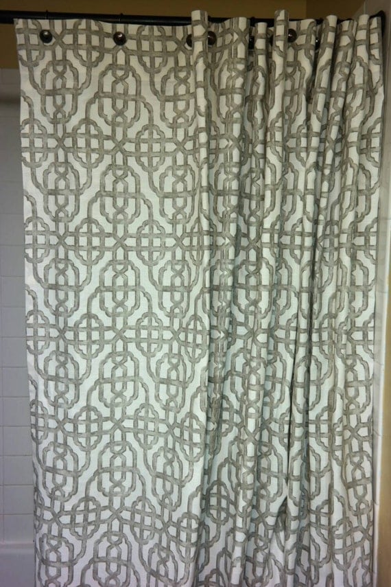 Long Shower Curtain // Wide Shower Curtain // Designer Shower