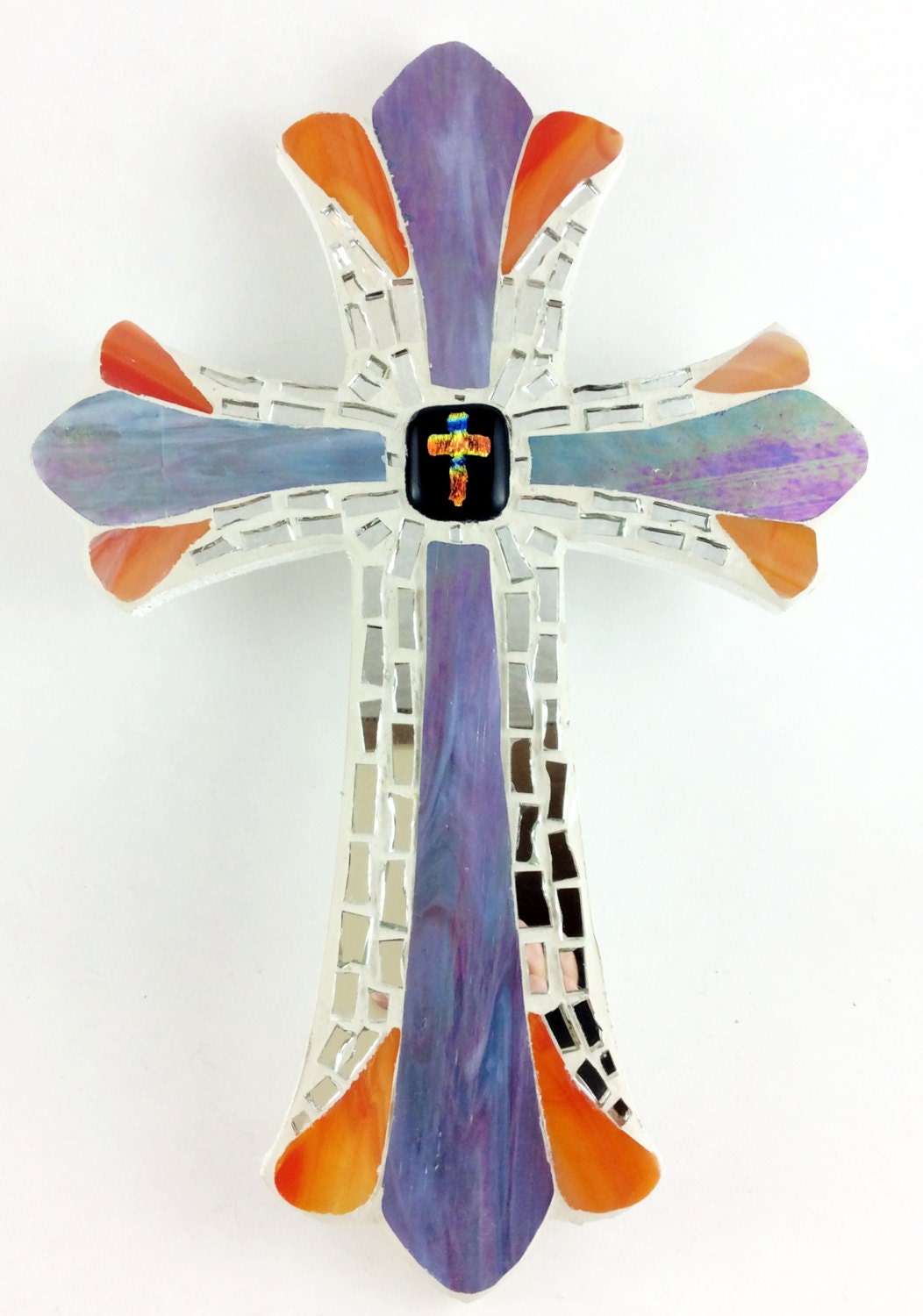 Crosses Mosaic Glass wall Cross wall Cross Stained Glass