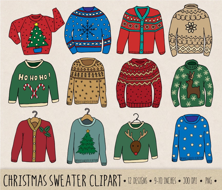 christmas sweater clipart - photo #48